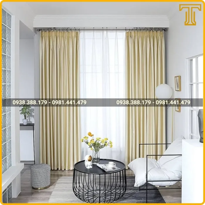 Rèm Cửa Sổ 2 Lớp Vải Lụa