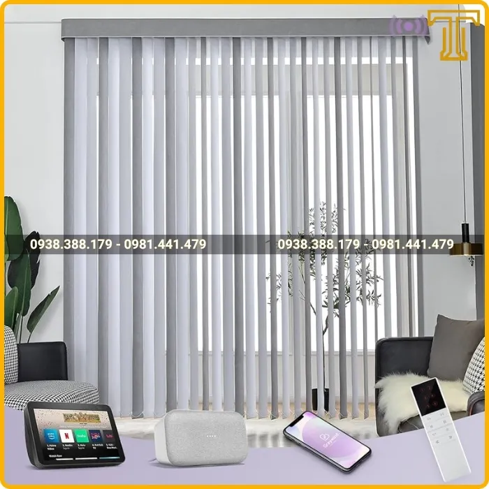 Rèm Lá Dọc Tự Động Văn Phòng